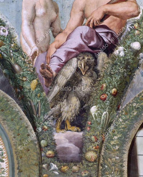 ' Venus and Jupiter ' Lunette. Loggia of Psyche.