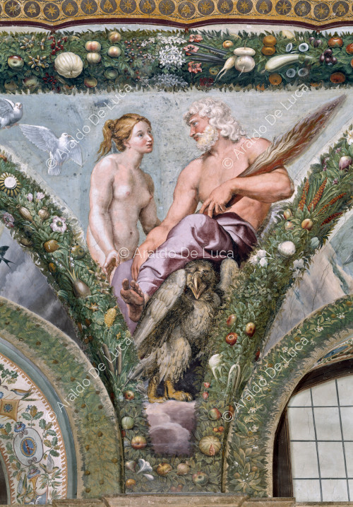 ' Vénus et Jupiter ' Lunette. Loggia de Psyché.