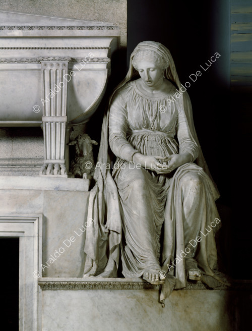 Mansuetudine - Grabmal von Papst Clemens XIV, Detail