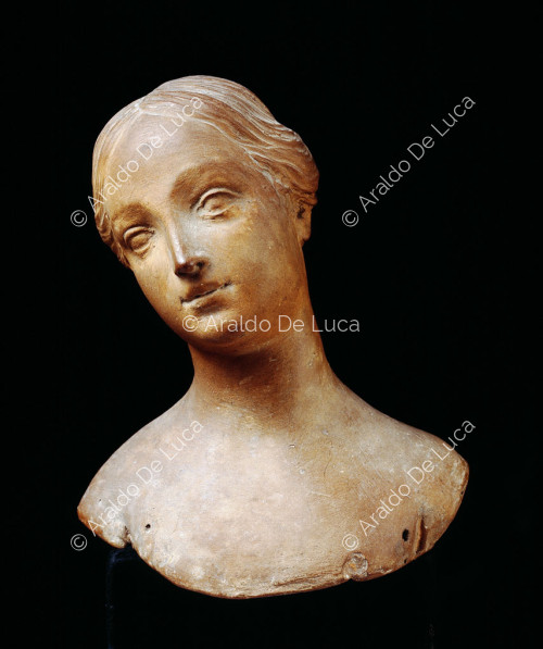 Bust of young woman