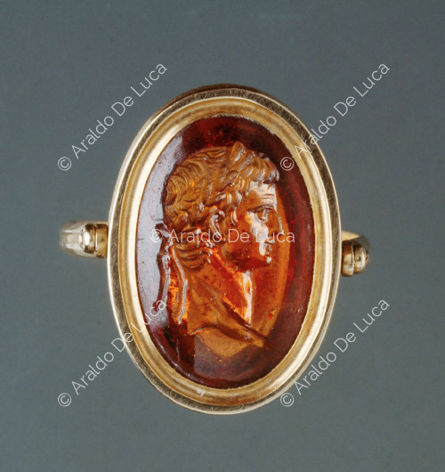 Ring with Claudius' head