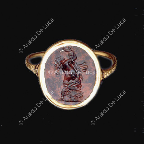 Ring with Bacchante