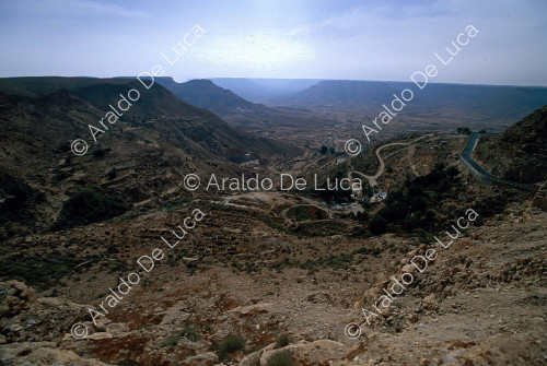 Panorama da Nalut verso la valle