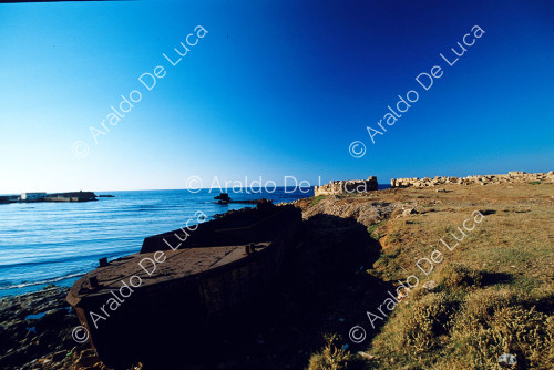 Restos navales sobre el litoral de Apollonia