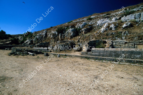 Terraza superior del Santuario de Apolo