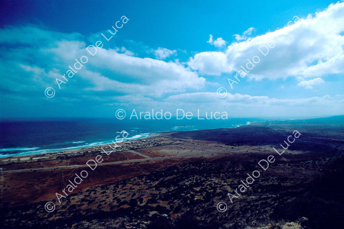 Veduta di della costa dal Jebel di Cirene verso Apollonia