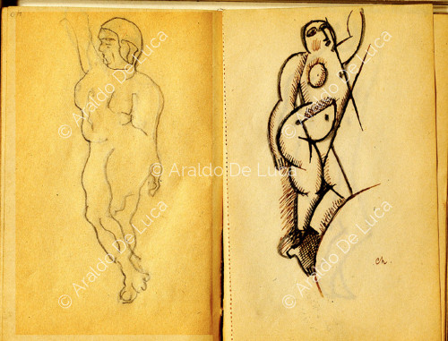 Two standing nudes