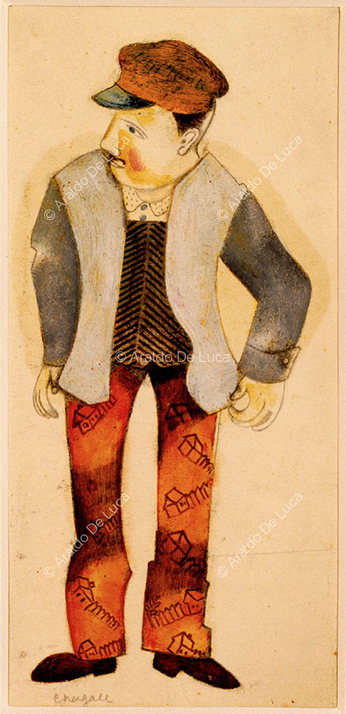Costume sketch: A young man