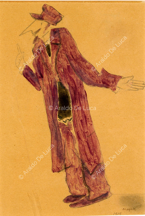 Costume sketch: The man with the long nose