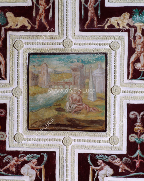 Frame with allegory of charity
