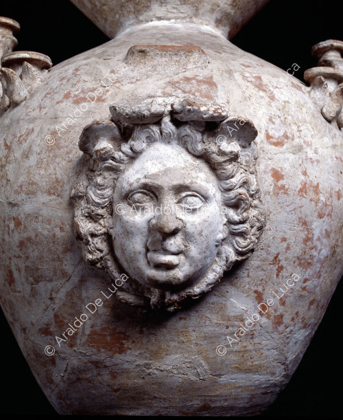 Vase with mask