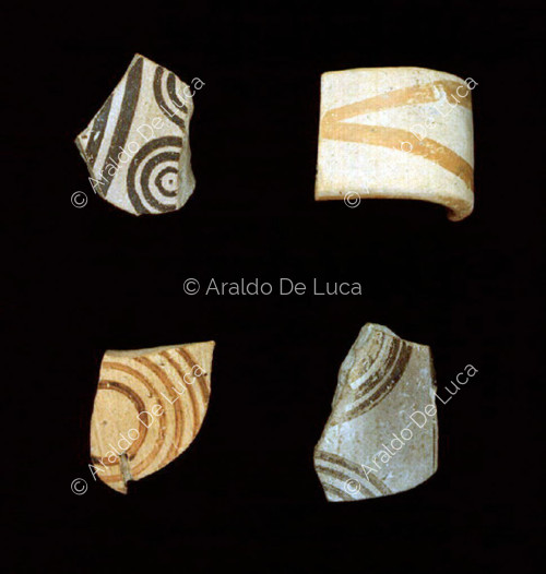 Fragments of Euboic pottery