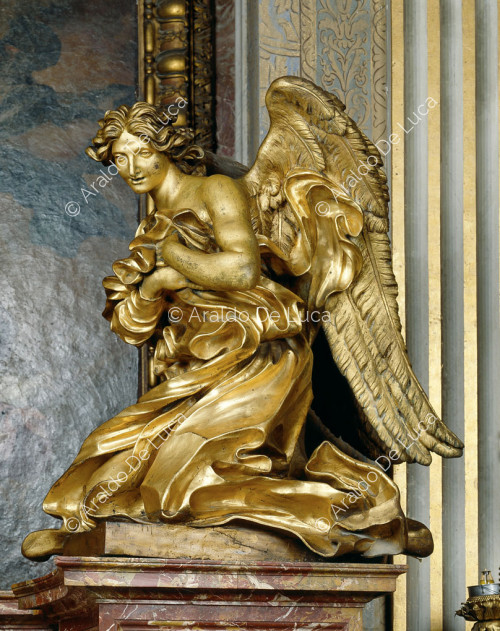 Ciborium. Detail with angel