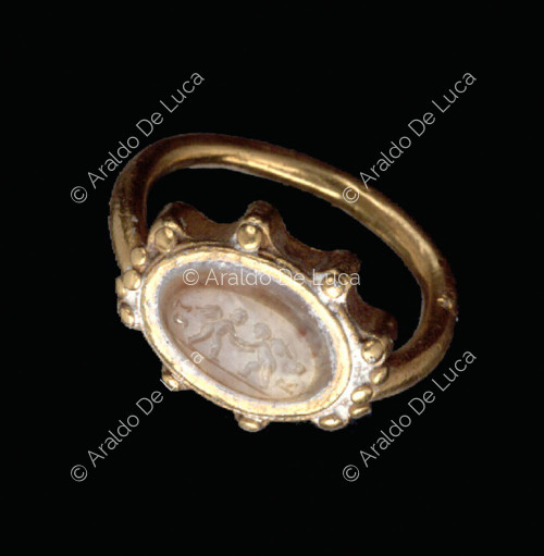 Ring with Eros and Anteros