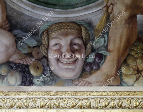 Galería de los Carracci. Fresco de la Bóveda. Detalle del friso