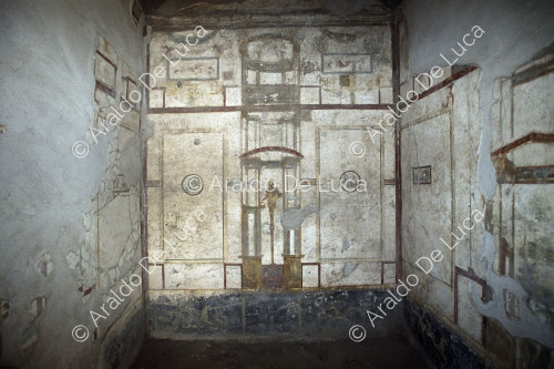 Casa de Loreius Tiburtinus u Octavius Quartius. Oecus en estilo IV. Fresco