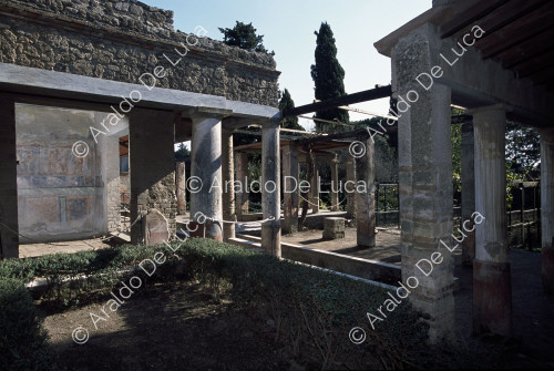 Haus des Loreius Tiburtinus oder Octavius Quartius. Kolonnade