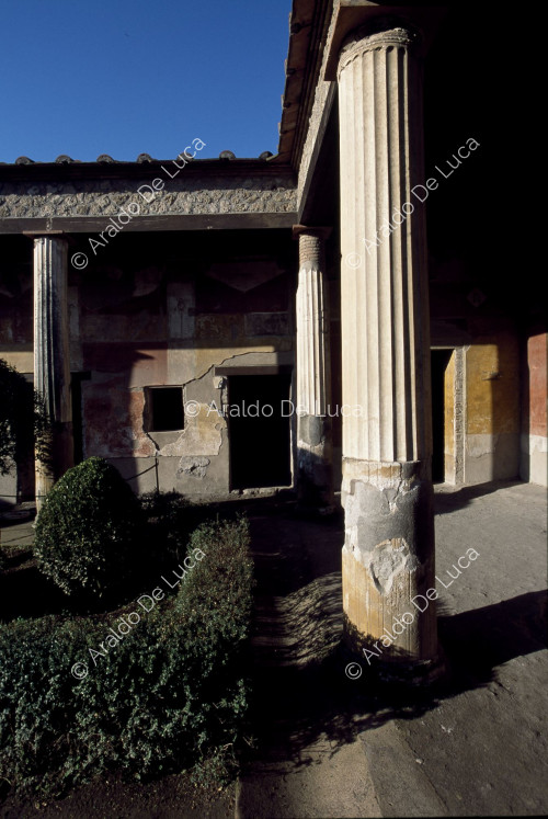 Haus der Venus in einer Muschel. Peristyl-Säulen