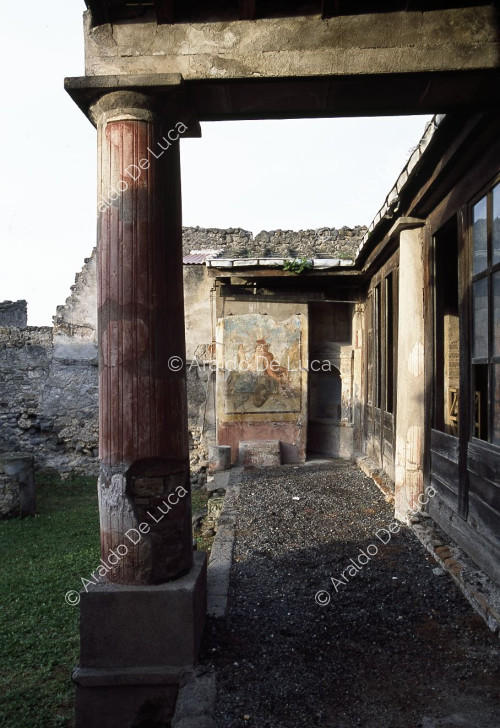 Haus der Ephebe. Säulengang