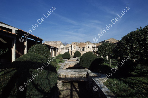 House of Julia Felix. Eurypus and garden