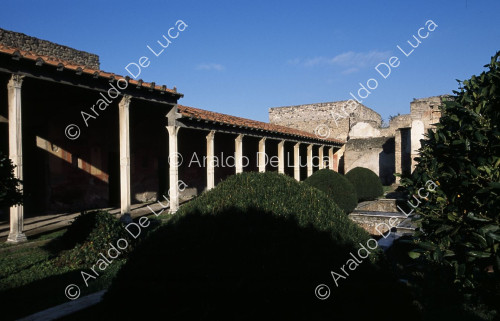 House of Julia Felix. Peristyle and garden|