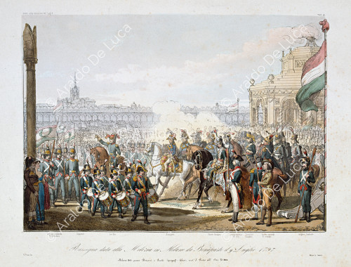 Parade given to the Militia in Milan by Bonaparte at July 9, 1797