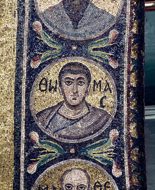 Medaglioni contenenti i busti dei dodici Apostoli - Mosaico della Trasfigurazione, particolare