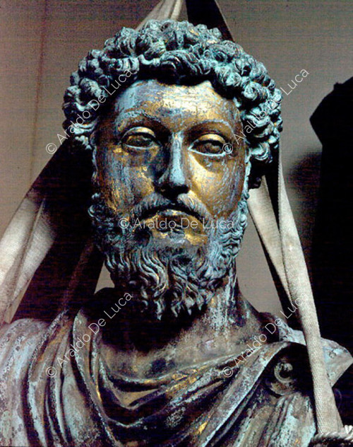 Reiterstandbild des Marcus Aurelius. Ausschnitt