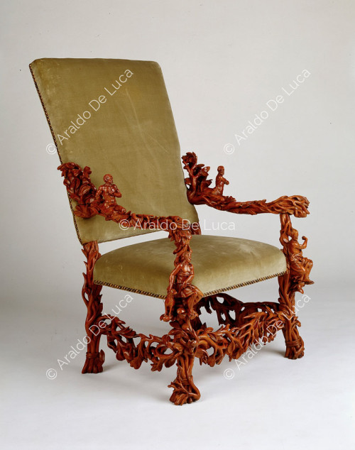 Armchair with Capricorn sign