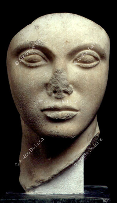 Marble female head