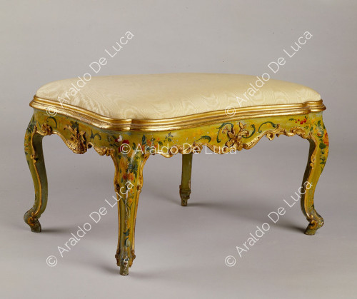Venetian-style lacquered stool