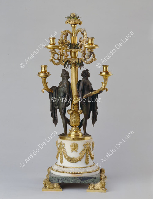 Gilded bronze candlestick