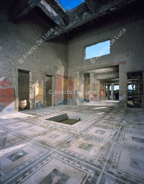 Maison de Cuspio Pansa ou Paquius Proculus. Atrium toscan