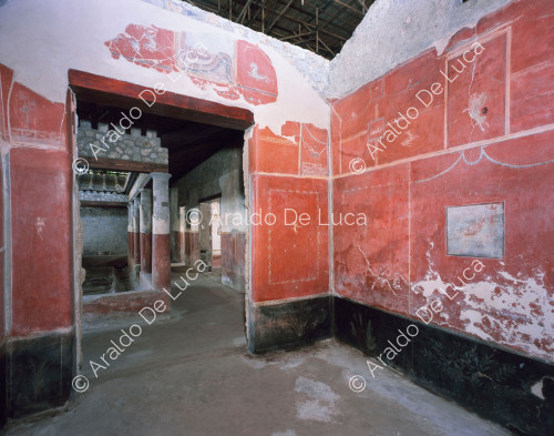Maison des Casti Amanti. Cabine avec des fresques de style IV