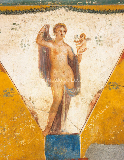 House of Julius Polybius. Cubicle of Mars and Venus. Fresco with Venus