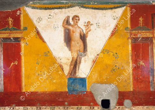 Maison de Julius Polybius. Cubicule de Mars et Vénus. Fresque avec Vénus
