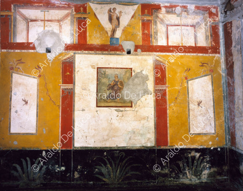 Haus des Julius Polybius. Kubus von Mars und Venus. Fresko mit Venus