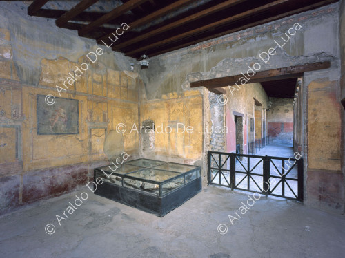 House of Menander. Oecus in the IV style