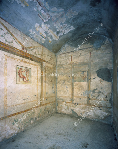 Casa del Efebo. Cubículo. Fresco en estilo IV