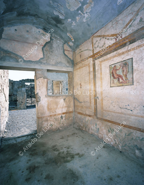Casa del Efebo. Cubículo. Fresco en estilo IV