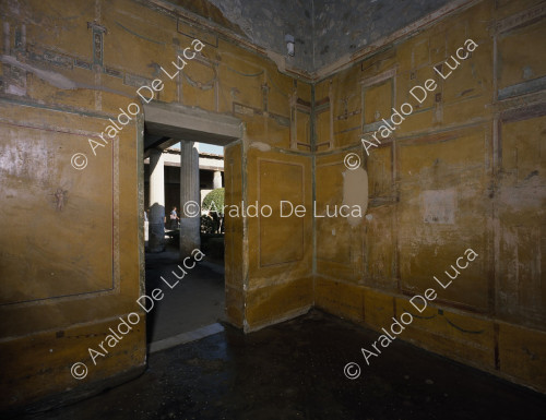 Casa della Venere in Conchiglia. Cubicolo con affreschi in IV stile