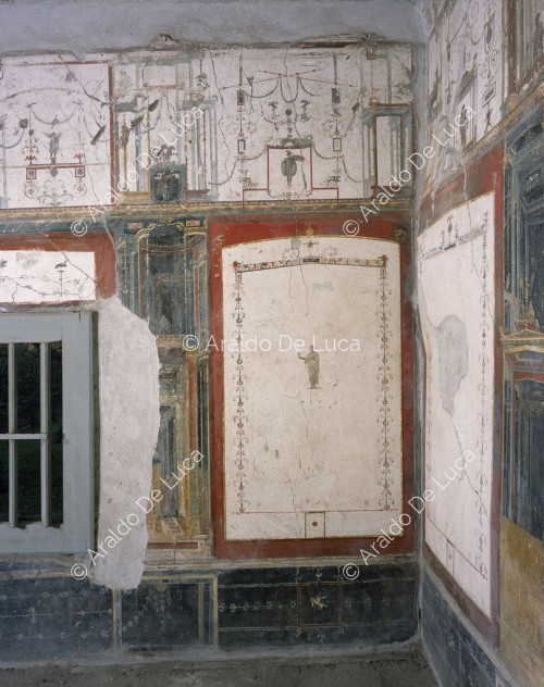 Loreius Tiburtinus u Octavius Quartius. Oecus con frescos de estilo IV