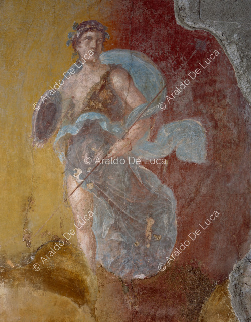 House of the Dioscuri. Fresco with Maenads