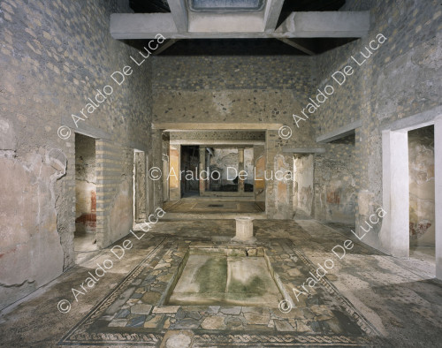 Haus des tragischen Dichters. Toskanisches Atrium mit Impluvium