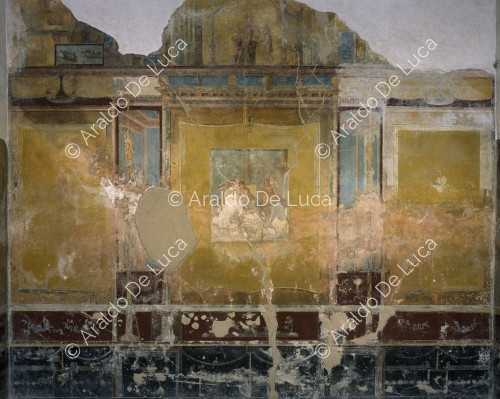 House of the Tragic Poet. Oecus in the IV style. Wall detail