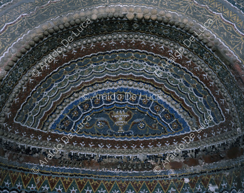 Haus des Großen Brunnens. Nymphaeum. Apsis-Mosaik