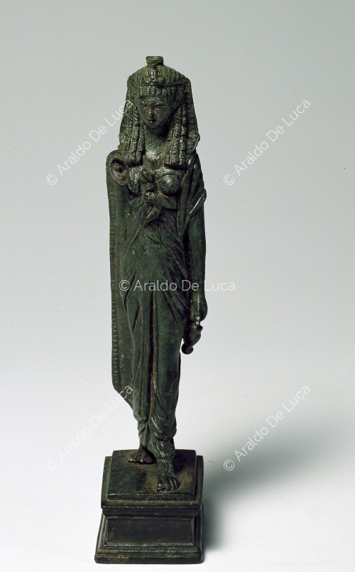 Statuetta in bronzo di divinità  Egizia