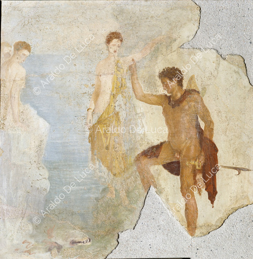 Fresko mit Perseus und Andromeda
