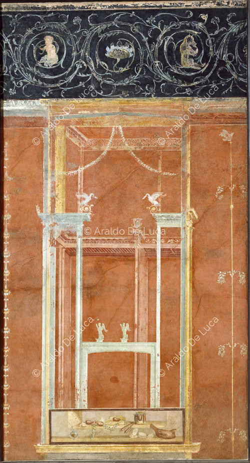 Temple of Isis. Fresco with frieze