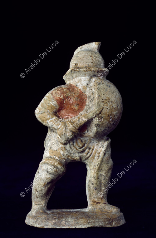 Clay statuette of a gladiator